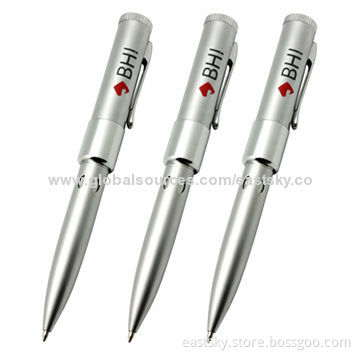 Pen-shaped USB Drive, Logos Imprint and Advertisement Data Pre-loading Welcomed